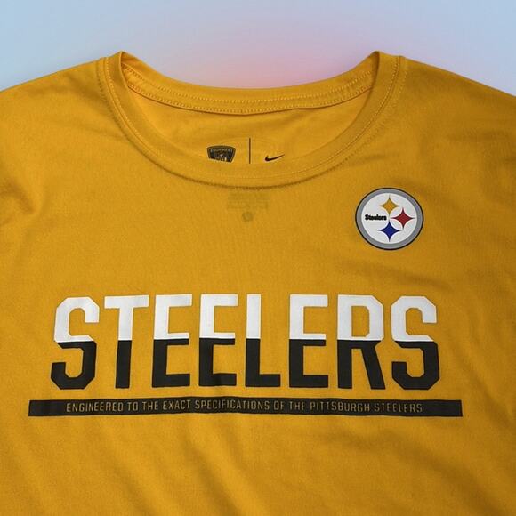 NIKE Boy’s Medium Yellow Long Sleeve Performance T-Shirt - Picture 1 of 6